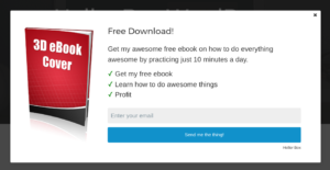 Opt-in popup